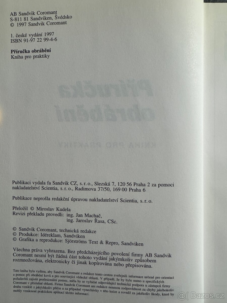 Kniha Příručka obrábění - 9