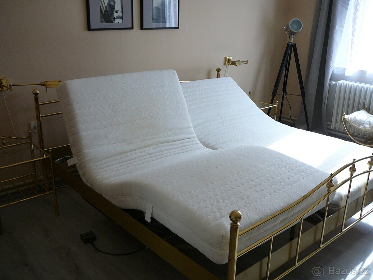 Mosazná manželská postel - 9