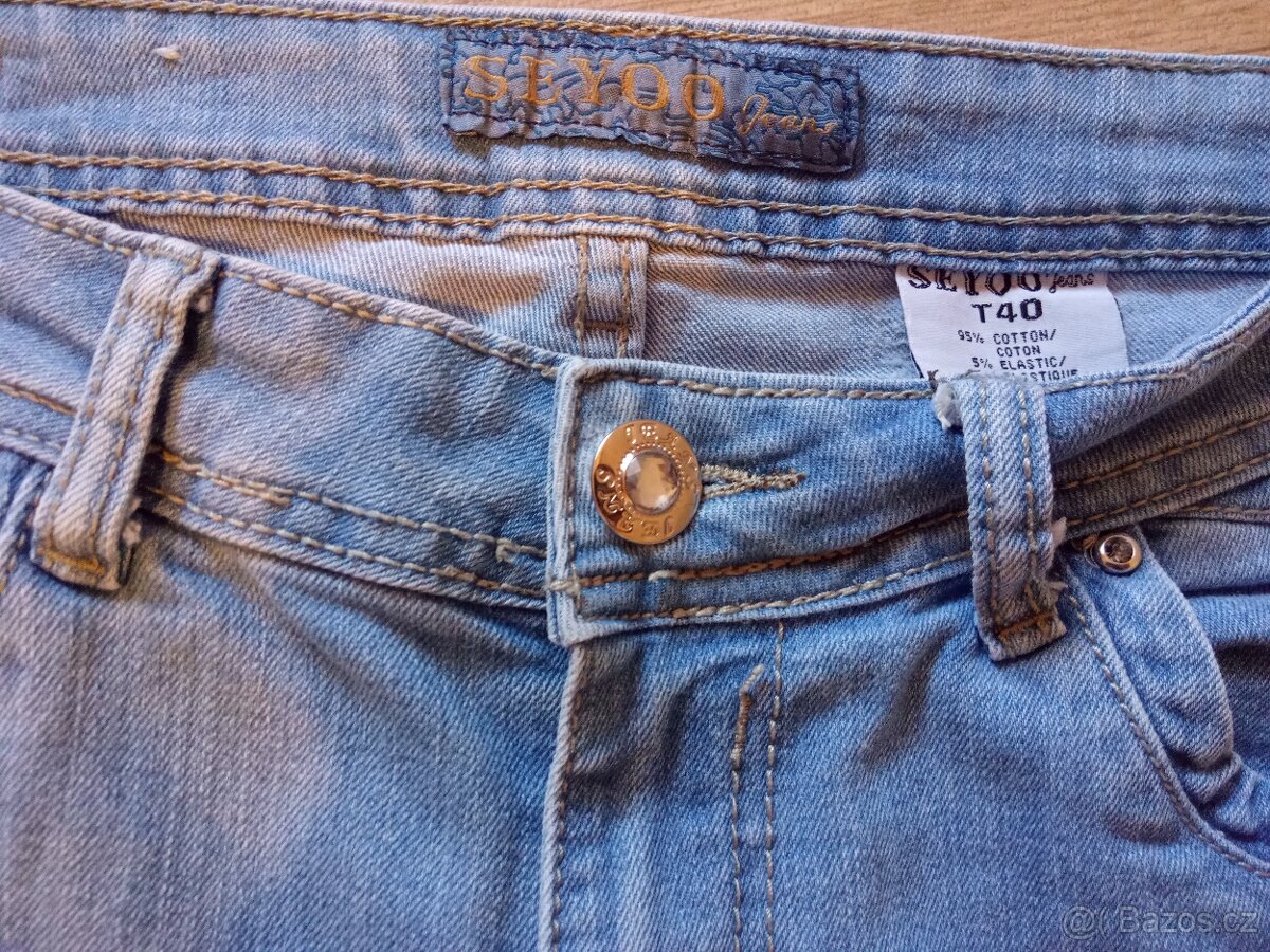 Prodám dámské/ dívčí džíny Seyoo, vel. 40 - 9
