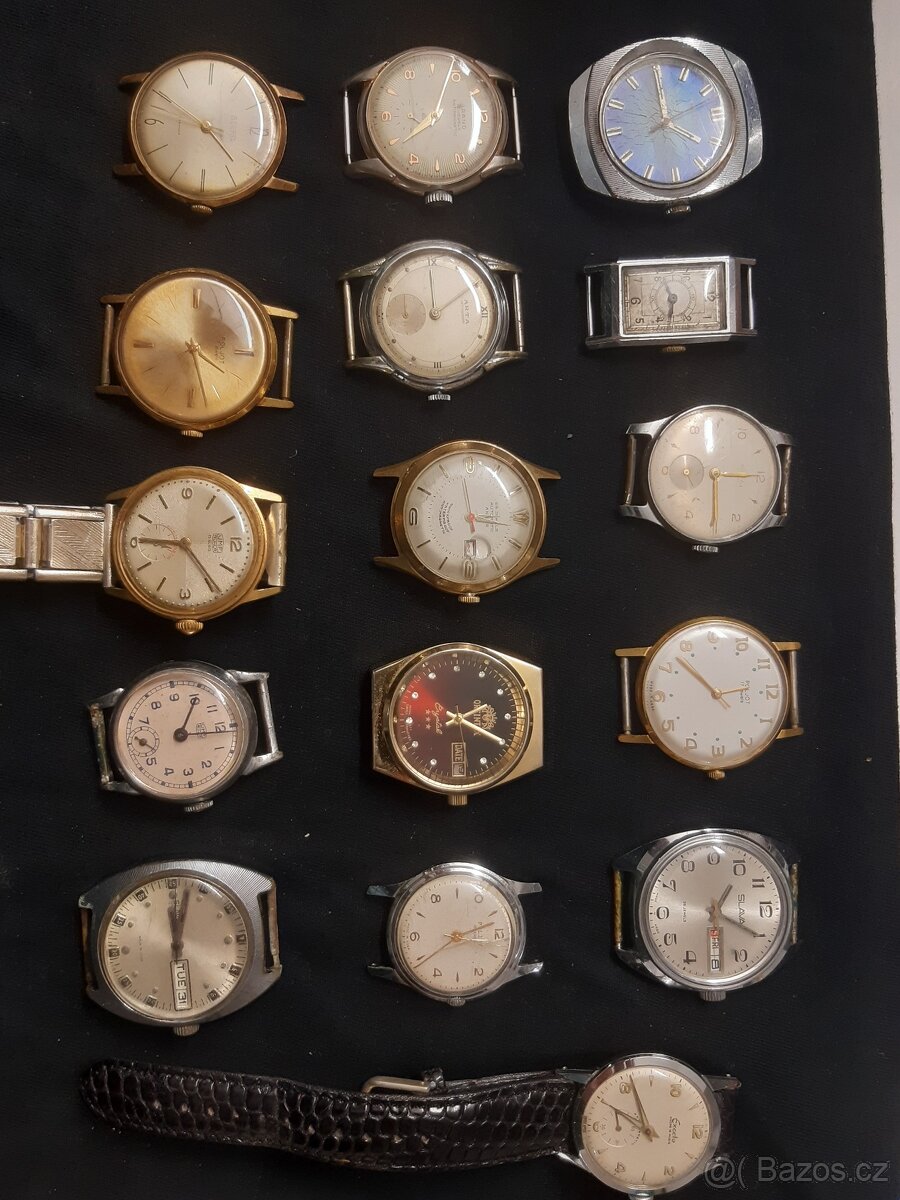 konvolut náramkové hodinky slava,poljot,wostok,orient,anker - 9