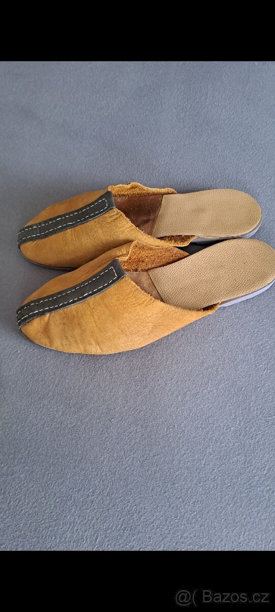 Retro pantofle na chození "po dvorku" - 9