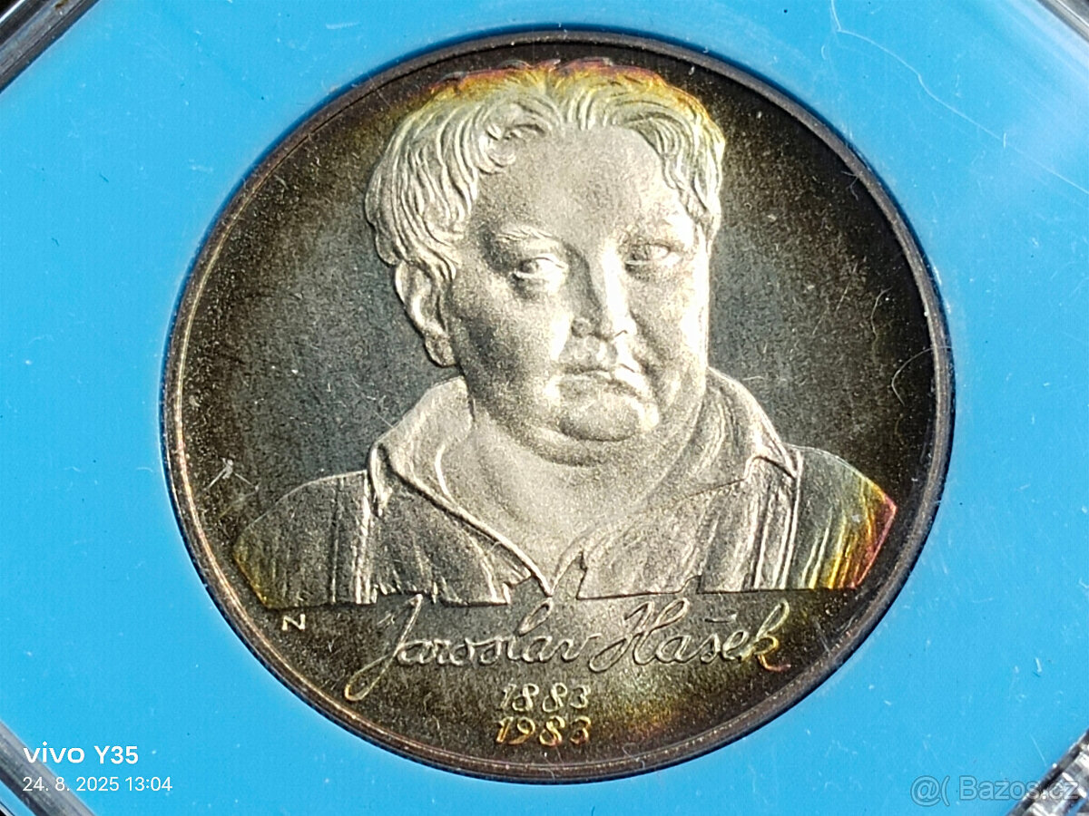 7x PROOF stříbrná pamětní mince Československo - 9