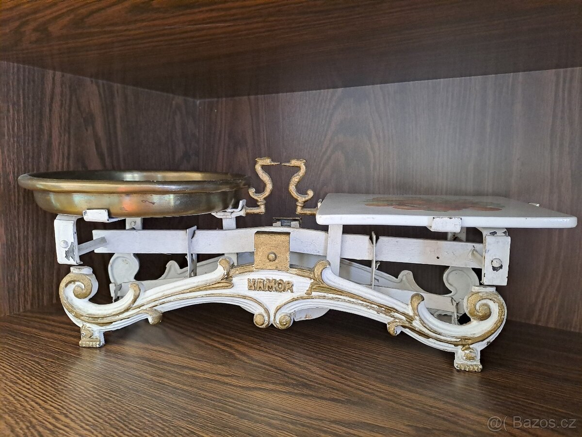 Váhy značky KAMOR, kuchyňské/kupecké, Karel Morawetz Úpice - 9