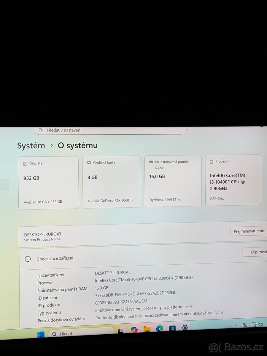 Herní PC i5-10400F/RTX 3060 Ti - 9