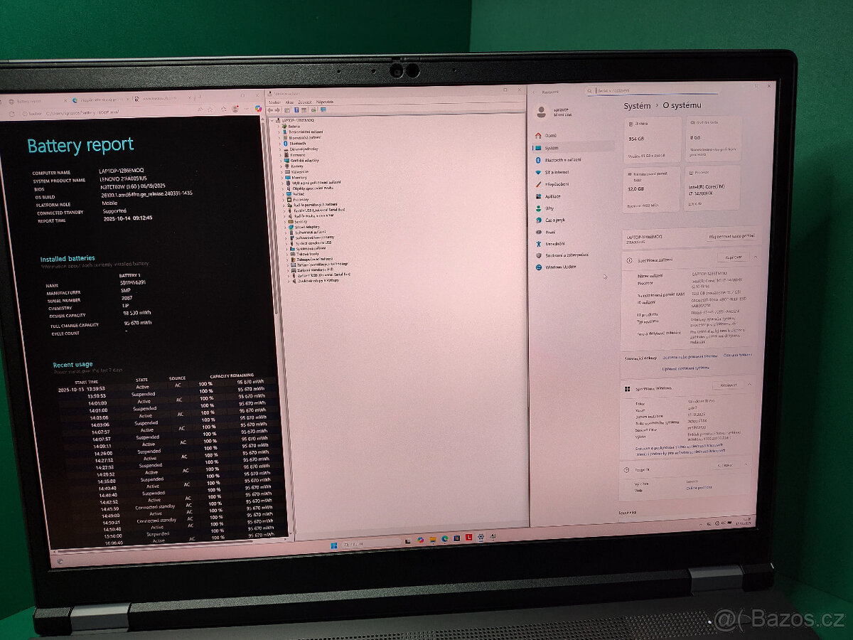 Lenovo Thinkpad p16 g2 i7-14700hx 32G/1T√RTX2000√4k800nitDPH - 9