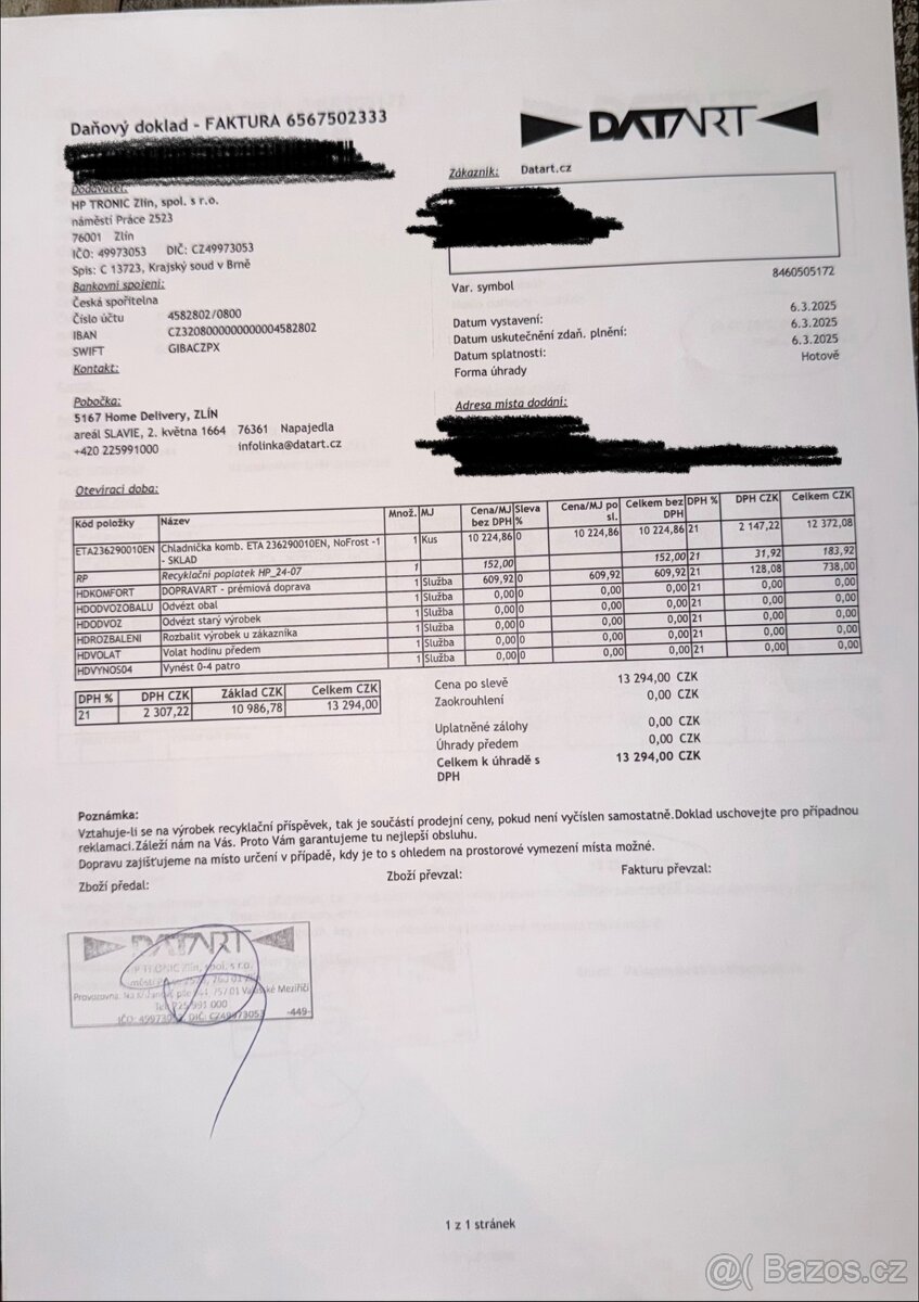 Lednice v záruce - 9