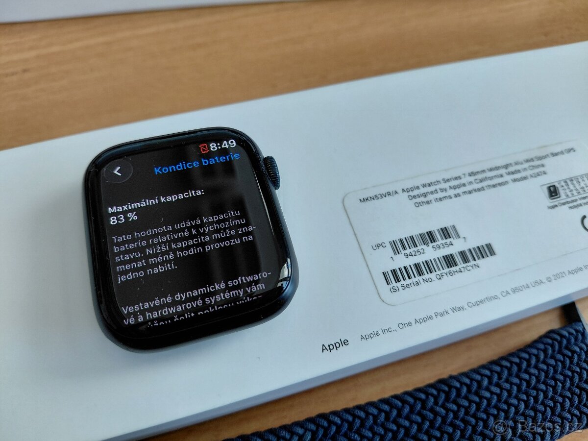 Apple Watch 7 45mm Midnight Alu Mid Sport - 9