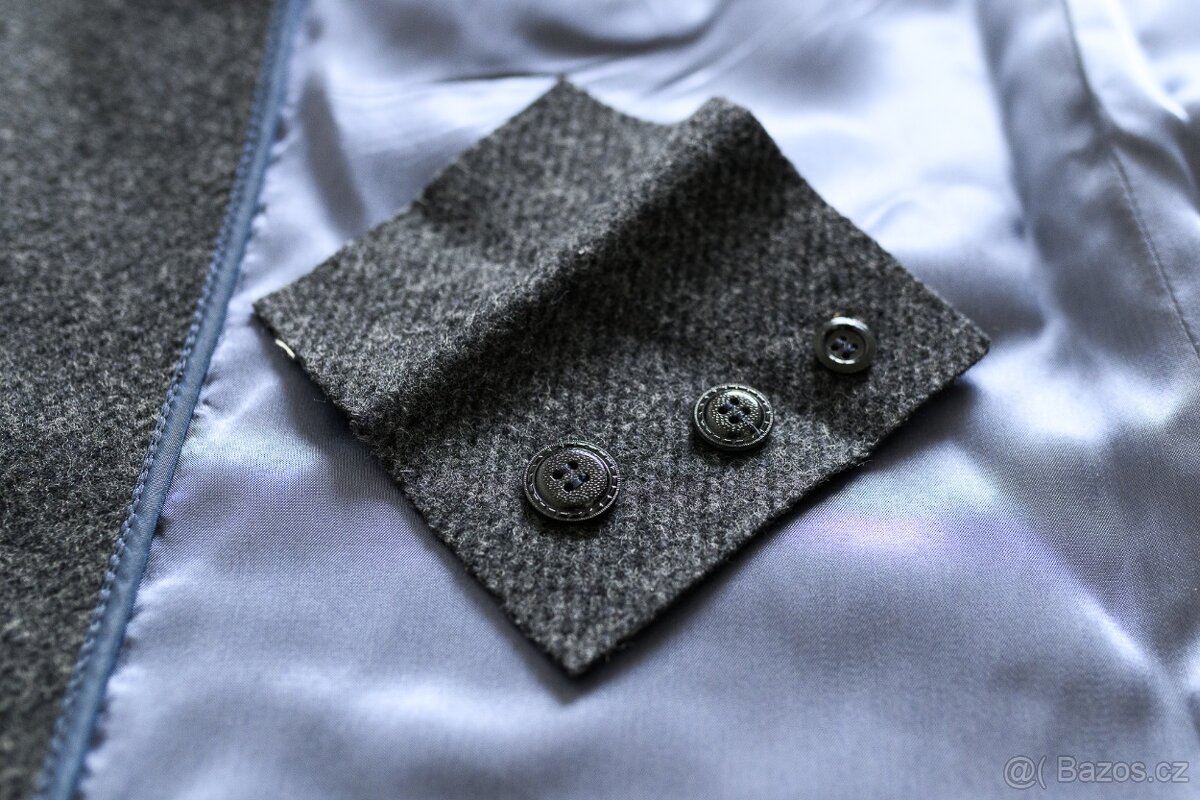 Pánský kabát vlněný s rozparkem 48/50 – OP Prostějov - 9