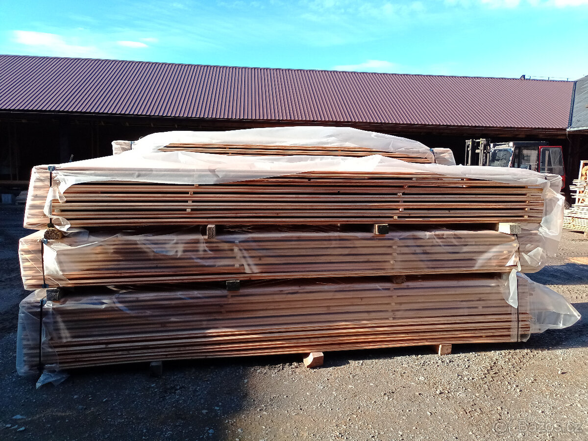 Prodám modřínové palubky (terasa či fasádá), TLOUŠTKA 2,1 cm - 9