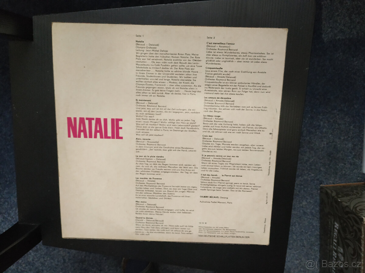 Aznavour Becaud Mathieu LP desky - 9