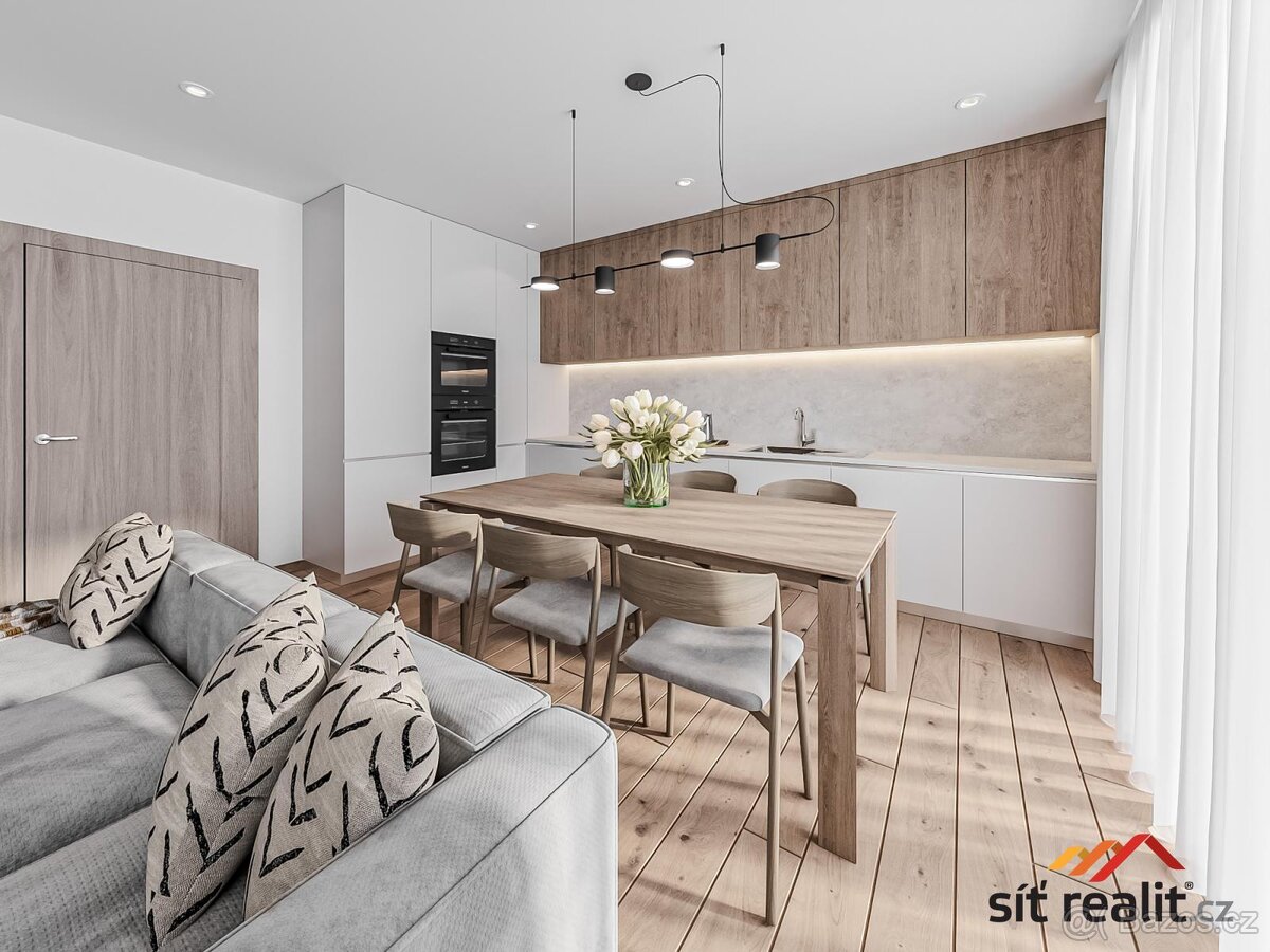 Prodej novostavby 4+kk, 107 m2, Praha 9 - Jahodnice, 2 parko - 9