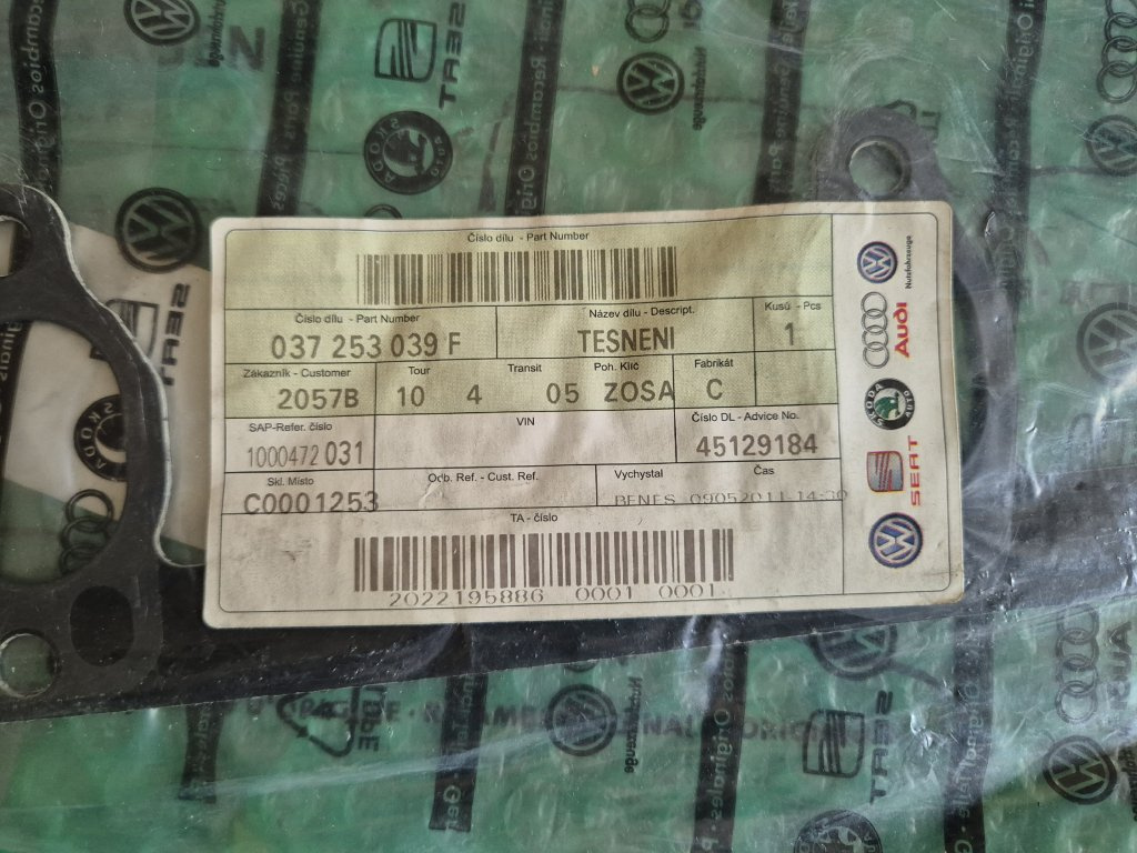 da Felicia 1.9d , Fabia I (6Y), Octavia těsnění - 9