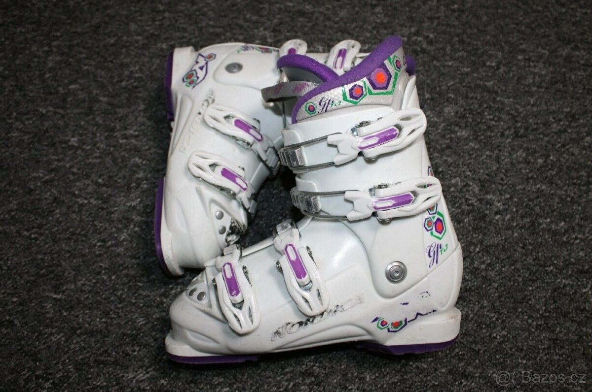 dívcí lyže tecno 120 cm , lyžáky - 9