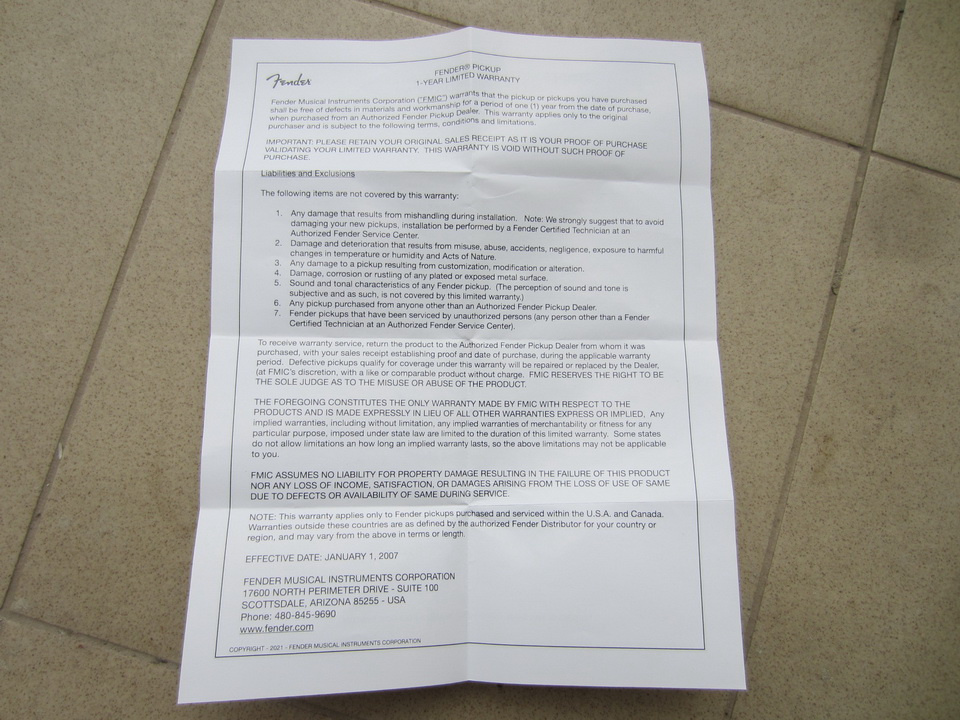 Snímače Fender Vintera ‘60’s Vintage Strat - 9