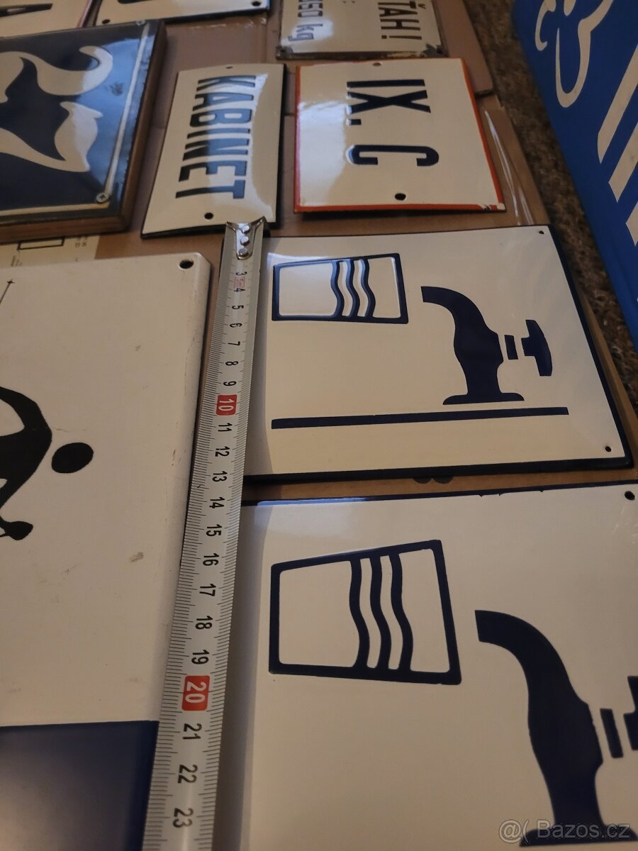 Smaltovaná cedule tabule tabulka - 9