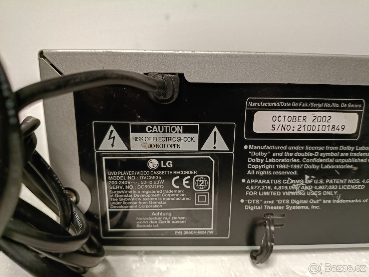 LG DVC5935 COMBO REKORDER DVD -VHS - 9