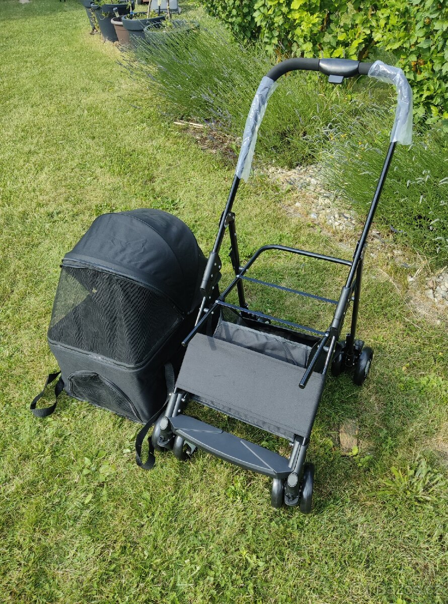 Kočárek 2v1 pro domácí mazlíčky - NOVÉ - 9