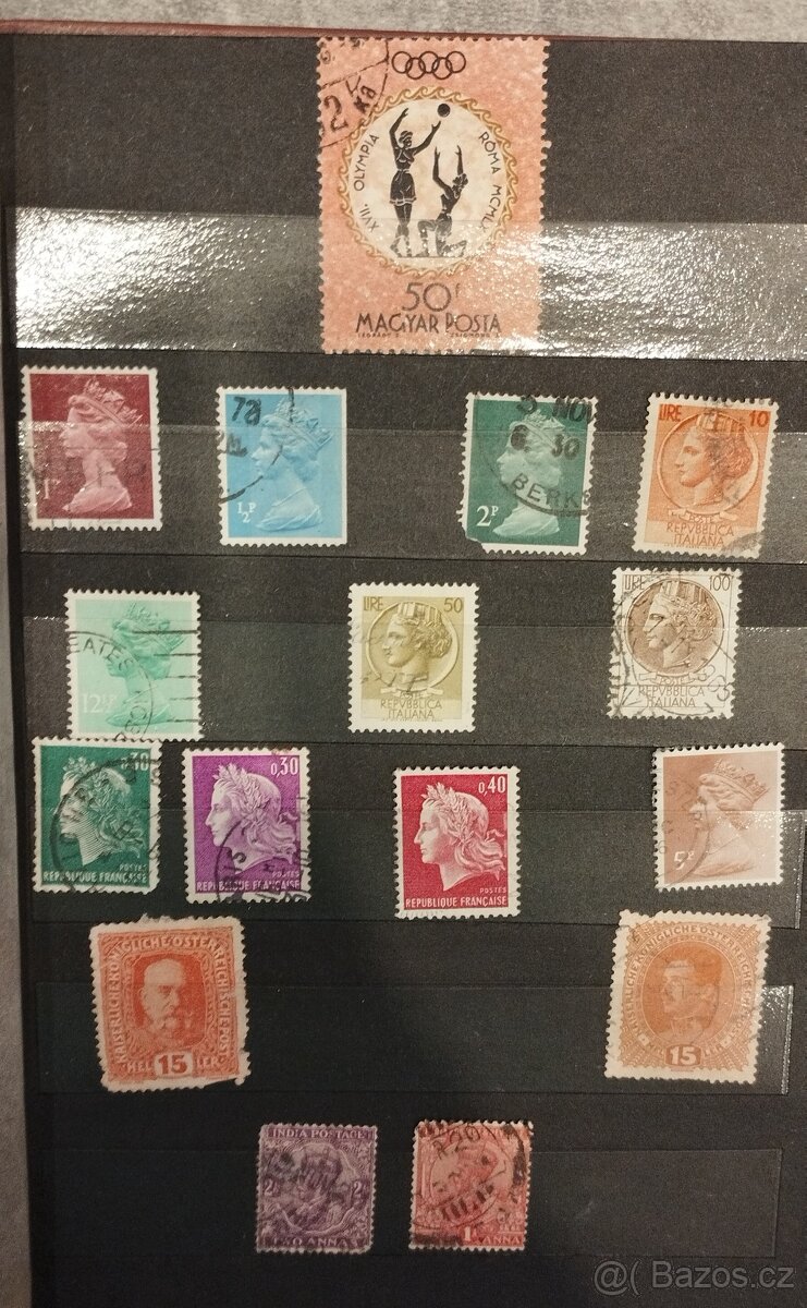 Sbírku známek známky 4x album č1 - 9