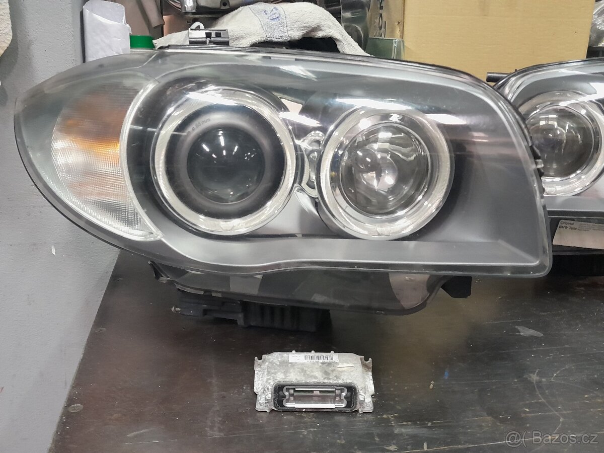 bmw e87 světla, levý, pravý xenon dynamic, pravý halogen - 9