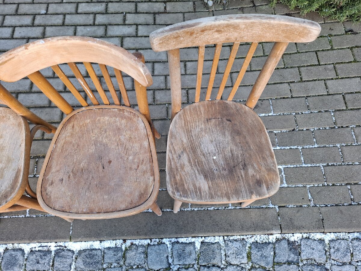 6x stare židle - 9