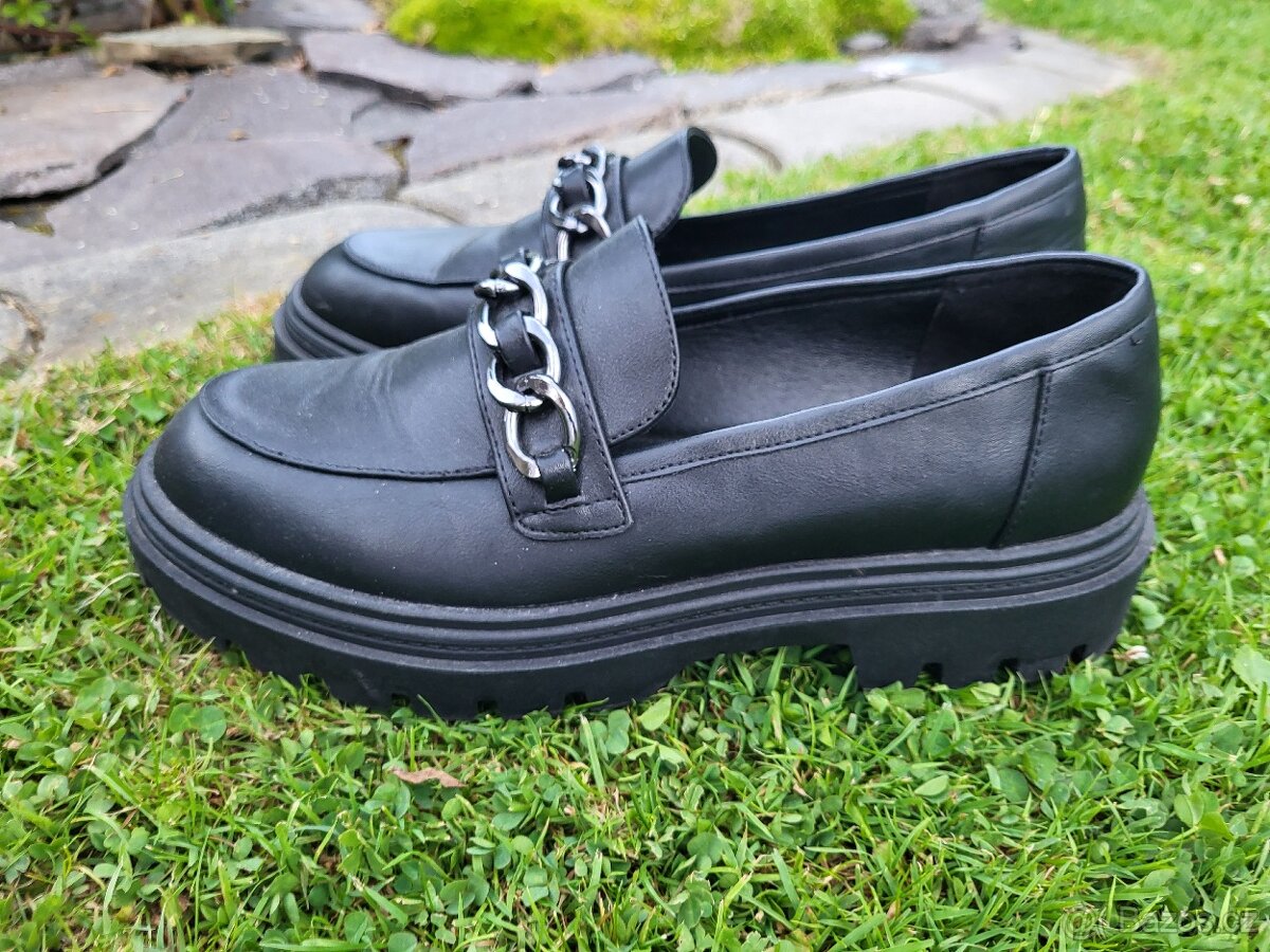 MOKASÍNY zn.CATWALK vel.41 ČERNÉ MODERNÍ - 9