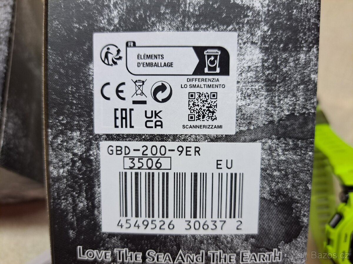 CASIO G-SHOSCK GBD 200 - 9