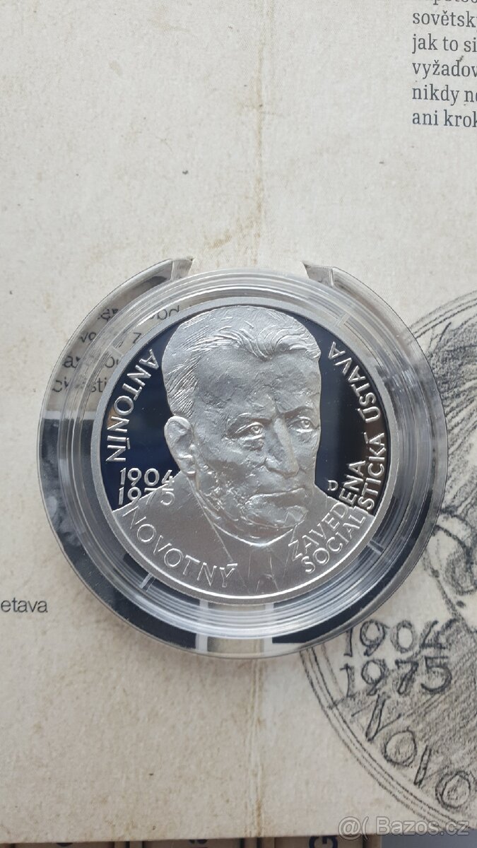 Stříbrné medaile Českoslovenští presidenti - 9