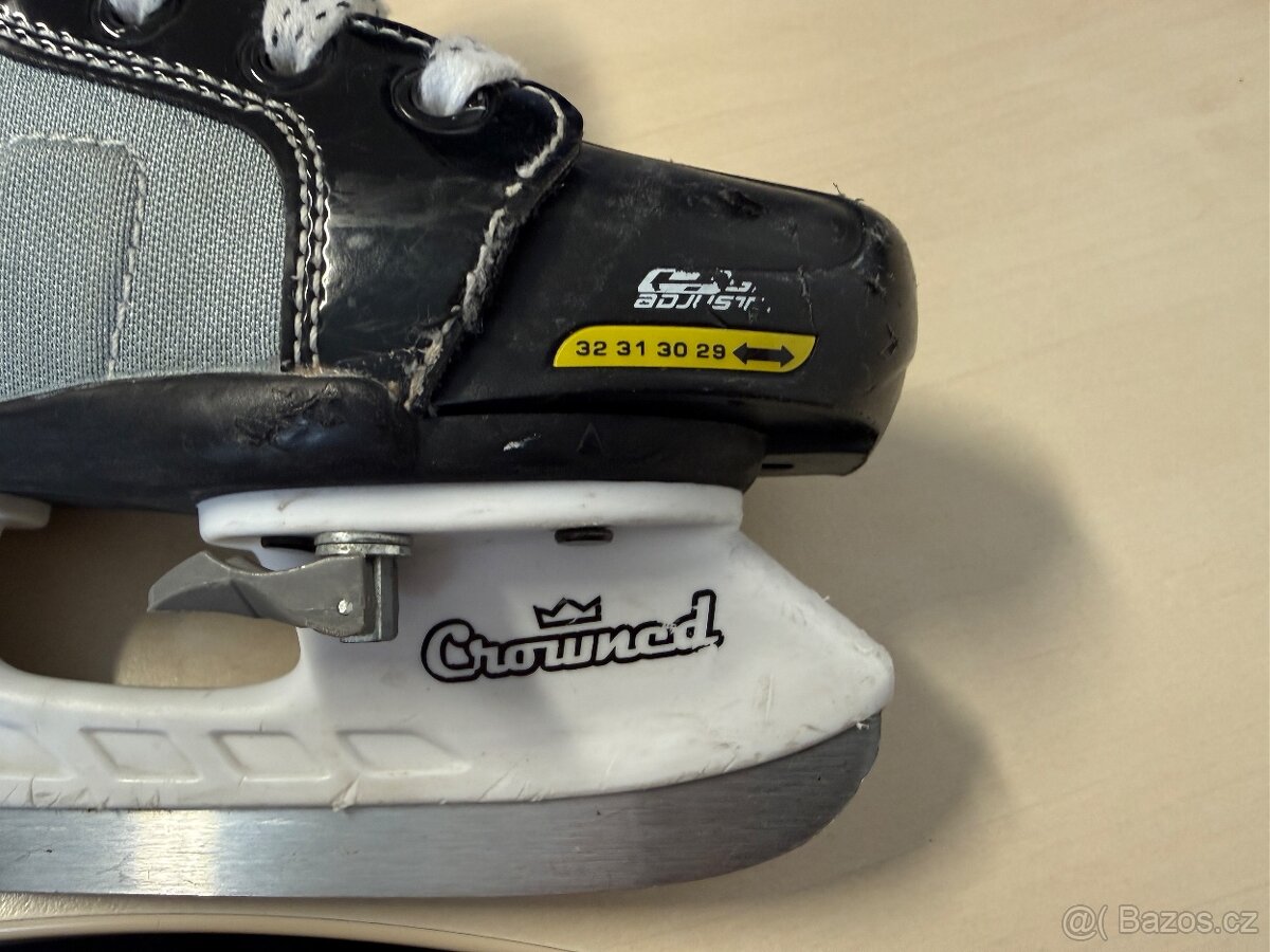 dětské brusle s pohyblivou špičkou BAUER EUR 37,5, US 5 - 9