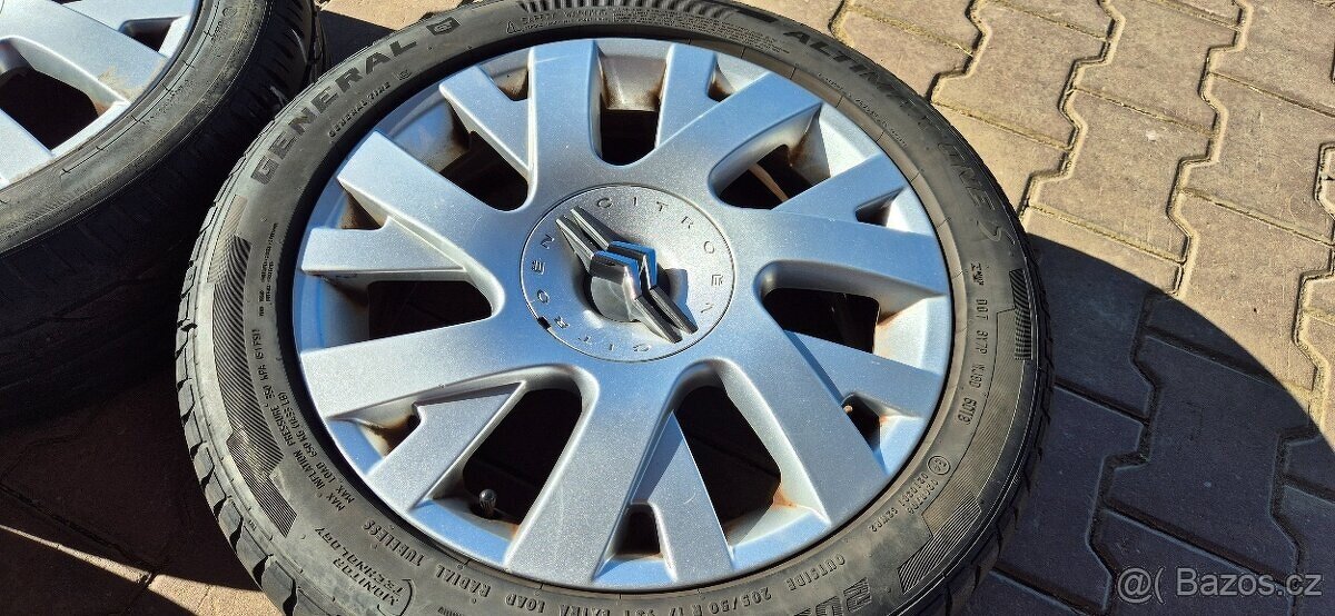 Alu kola Citroen C4 Grand 4x108 6,5x17 ET26 205/50r17 letní - 9