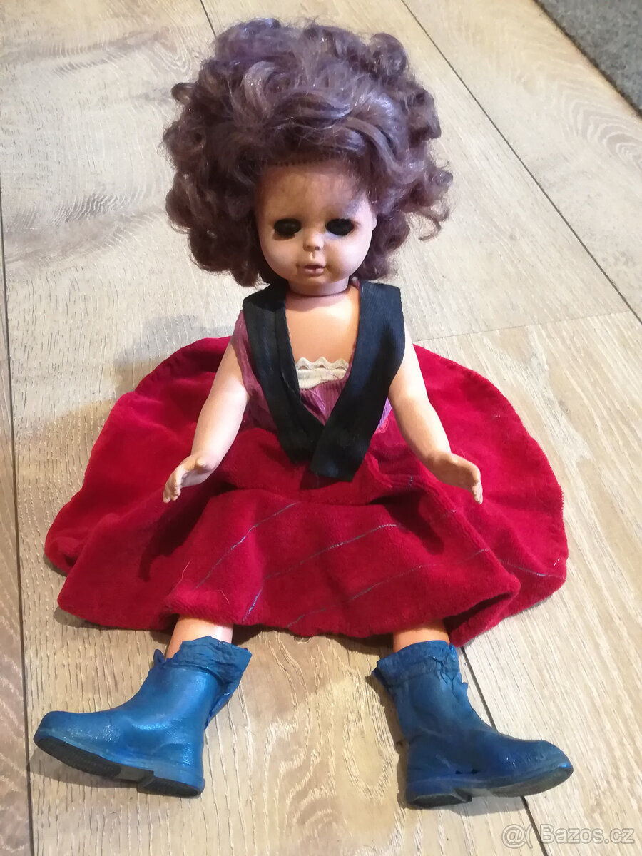 Stará kovová postýlka pro panenku - 9