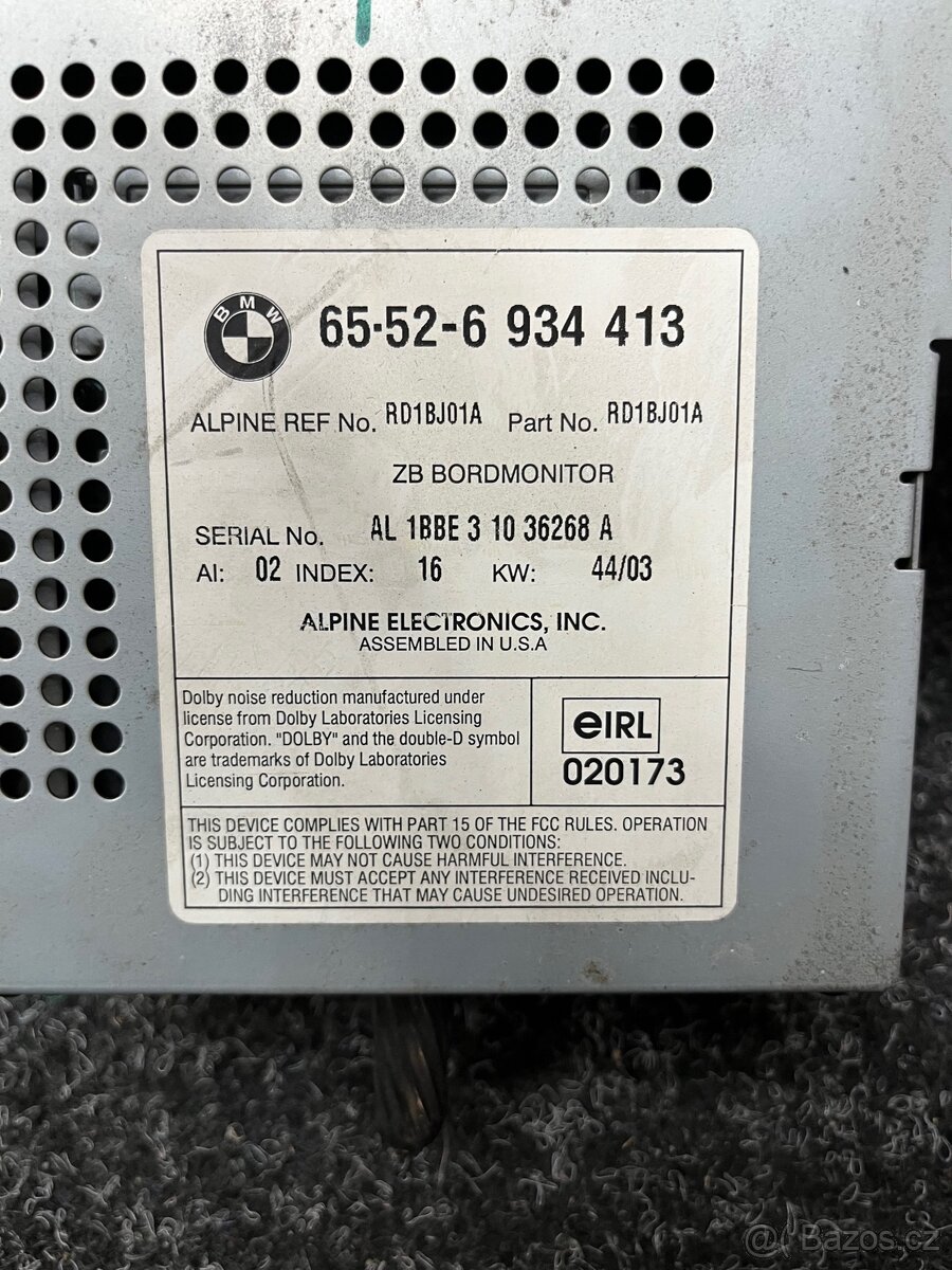 Bmw e53 e39 bm54 radio modul navigace gps dsp subwoofer - 9