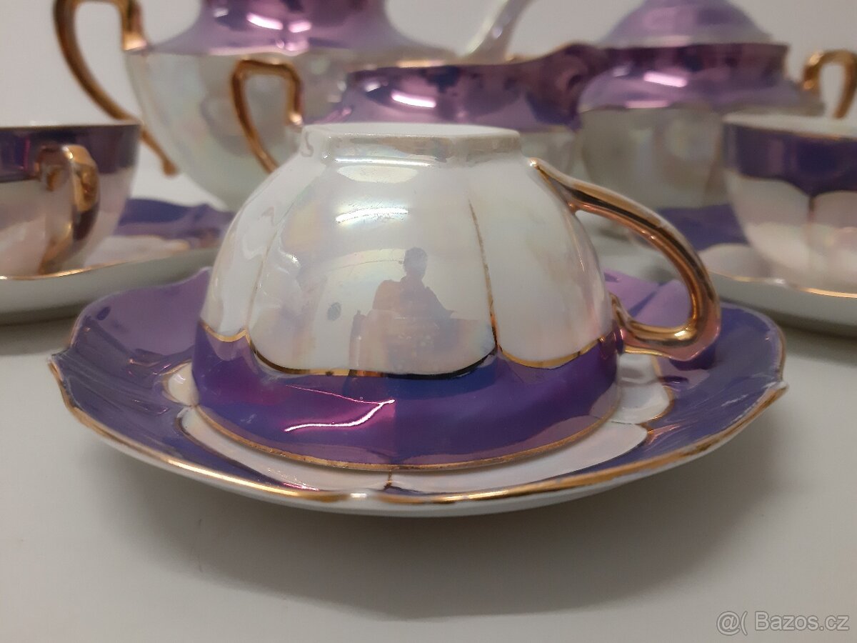 Perleťová čajová souprava - 9