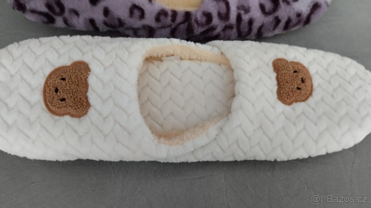 DÁMSKÉ/PÁNSKÉ TEPLÉ DOMÁCÍ PANTOFLE VEL. 44/45 - 9