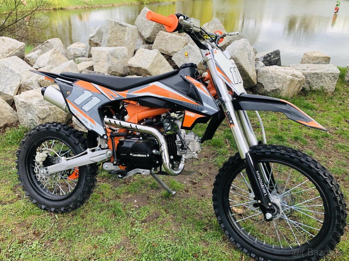 Pitbike Leramotors Shark 125ccm, el. start, orange - 9