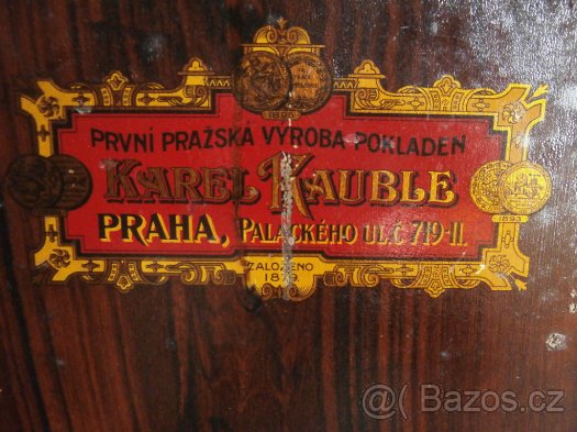 Trezor starožitný popelka Karel Kauble Praha za 12.000 kč - 9