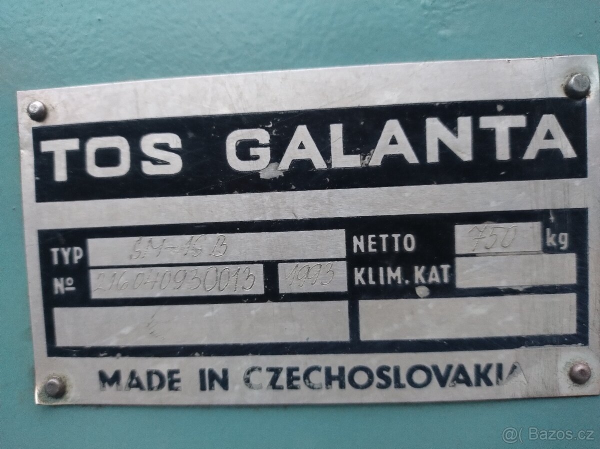 Soustruh SM16B, rok vyroby 1993 - 9