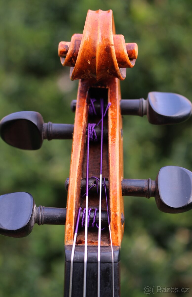 Staré německé housle s silnym zvukem dle David Techler - 9