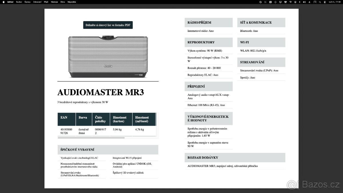 Technisat Audiomaster MR3 reproduktor 90 W - 9