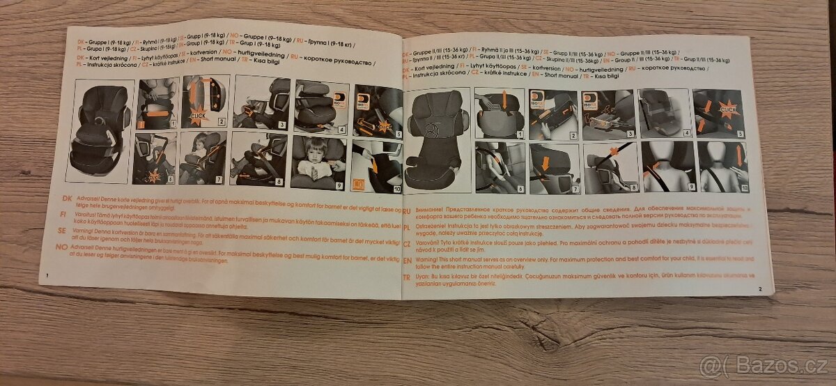 2x autosedačky Cybex. (Pallas 2 Fix + Solution X2 Fix) - 9