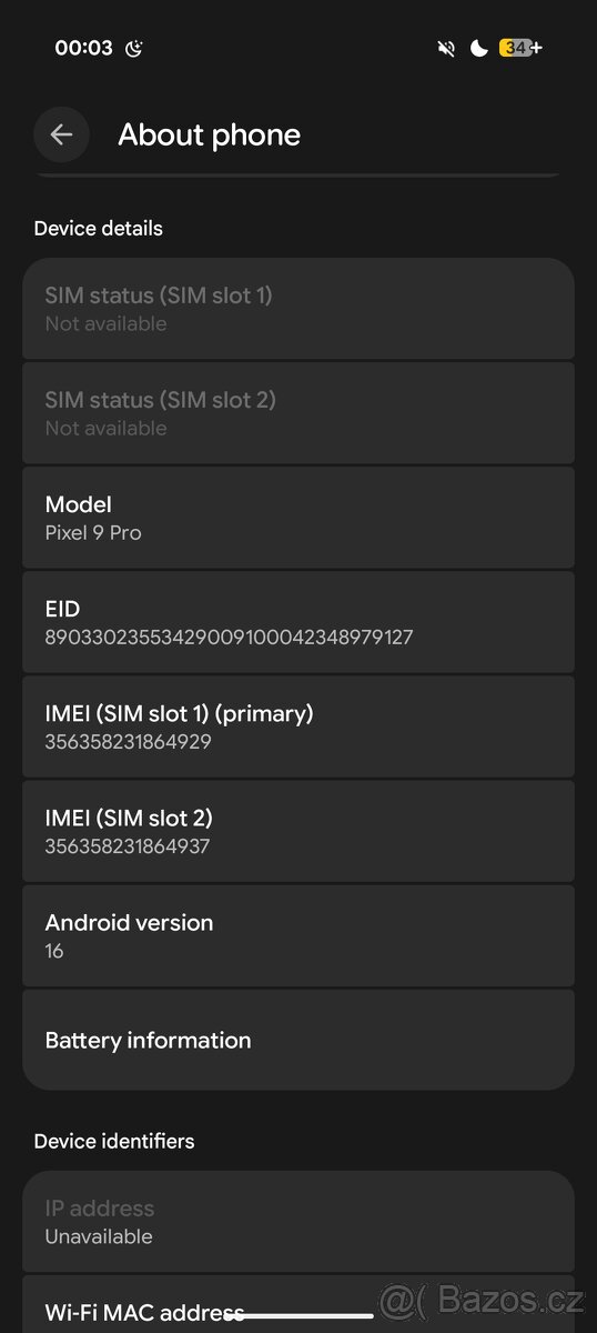 Mobilní telefon Google Pixel 9 Pro, 256 GB - 9