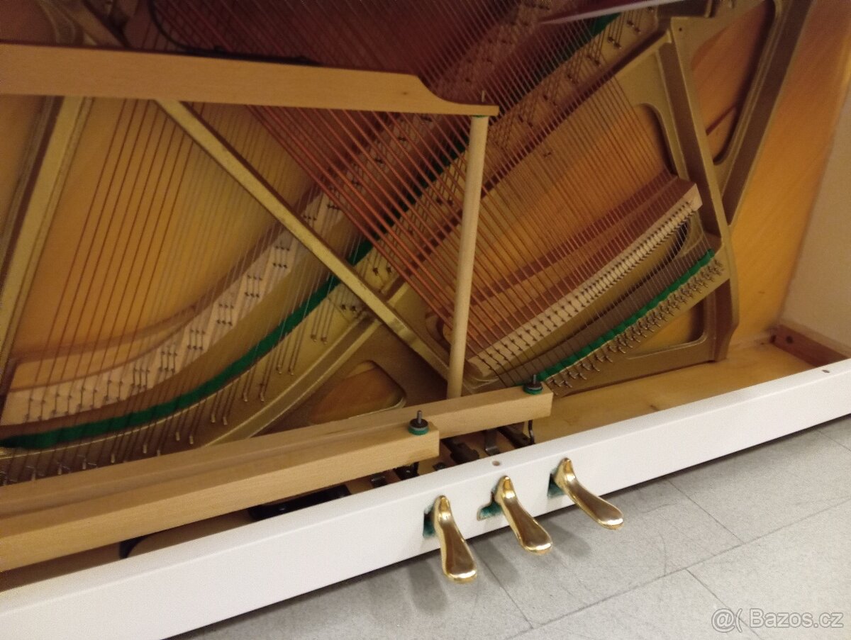 Prodáno/Bílé pianino Rösler mod.109-Dovoz i na Štědrý den. - 9