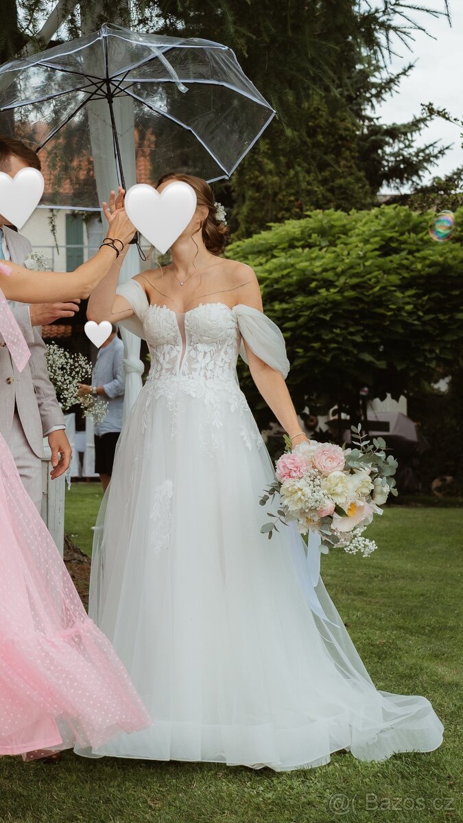 Svatební šaty ivory - 9