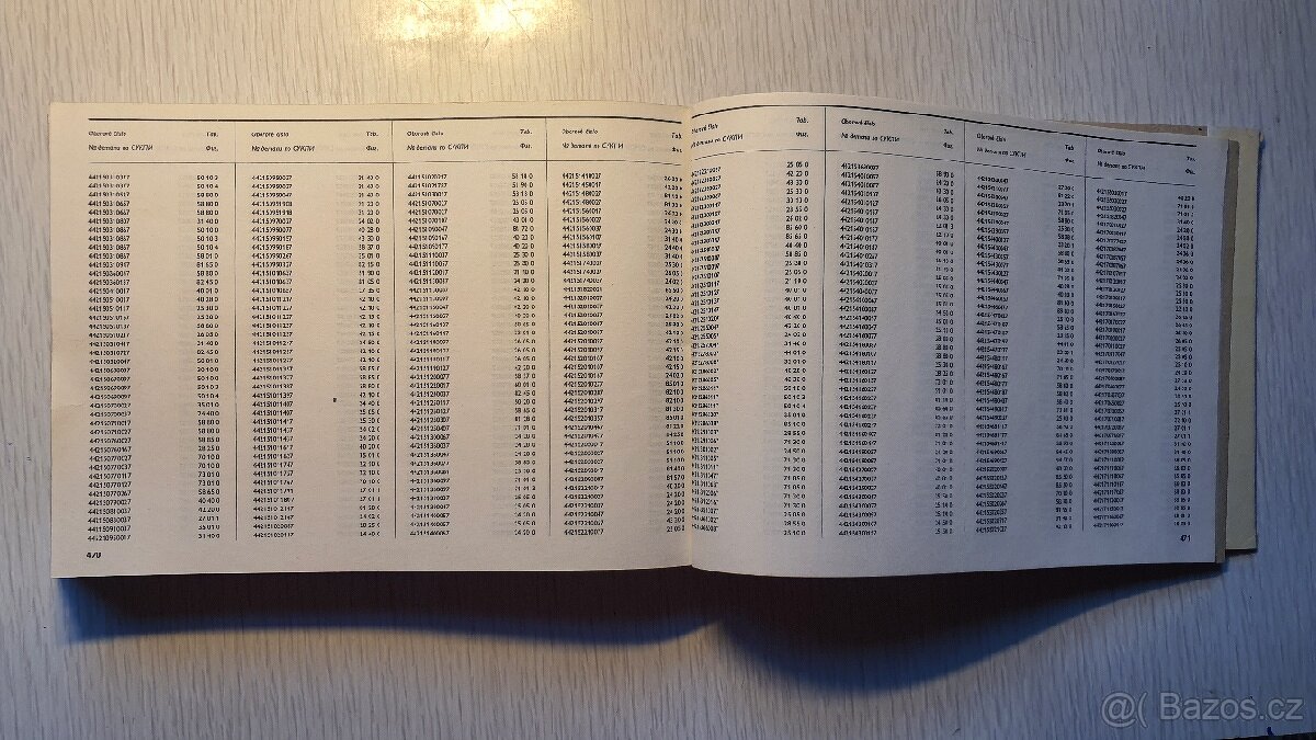 Avia A20 katalog náhradních dílů 1980 - 9