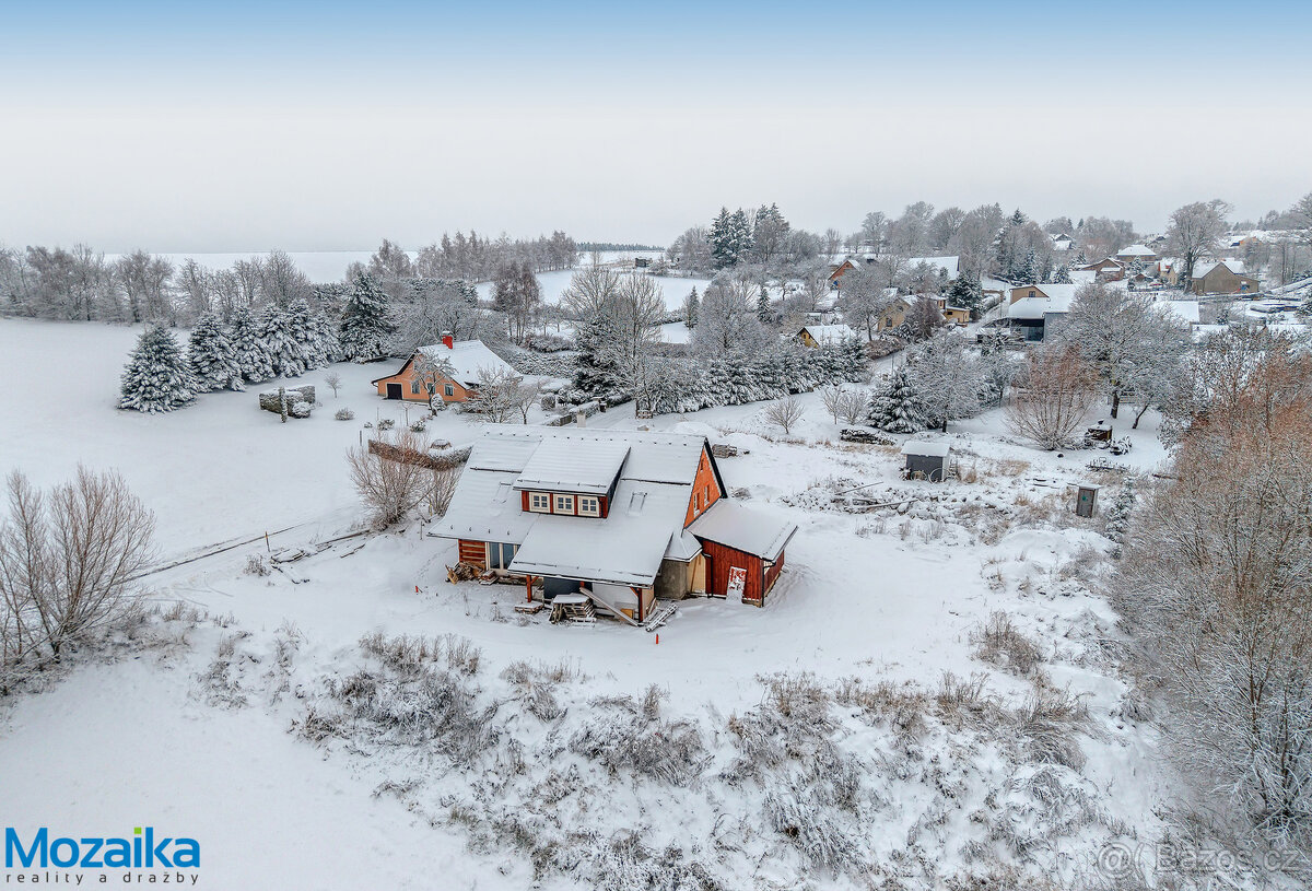 Výjimečná roubená novostavba s vybavením na okraji obce Dědo - 9