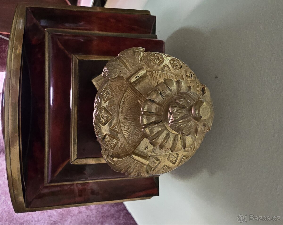 STAROŽITNÉ STOLNÍ HODINY,FRANCIE, 1890 TOP - 9