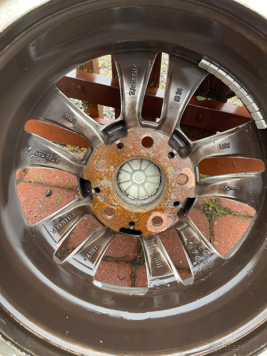 Alu kola 5x120 r16 zánovní pneu - 9