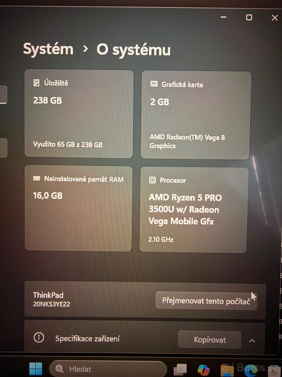 Lenovo ThinkPad T495 Touch (verze s dotykovým displejem) - 9