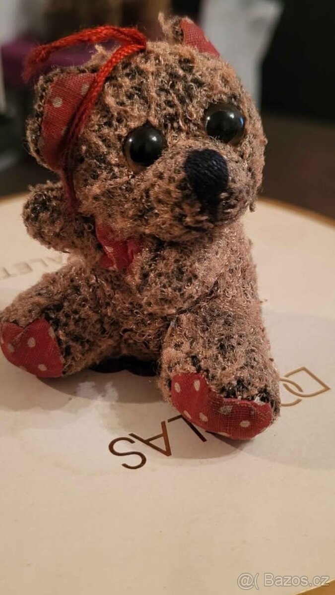 Retro různé doplňky kočárky, korále řetězy, medvídci očička - 9