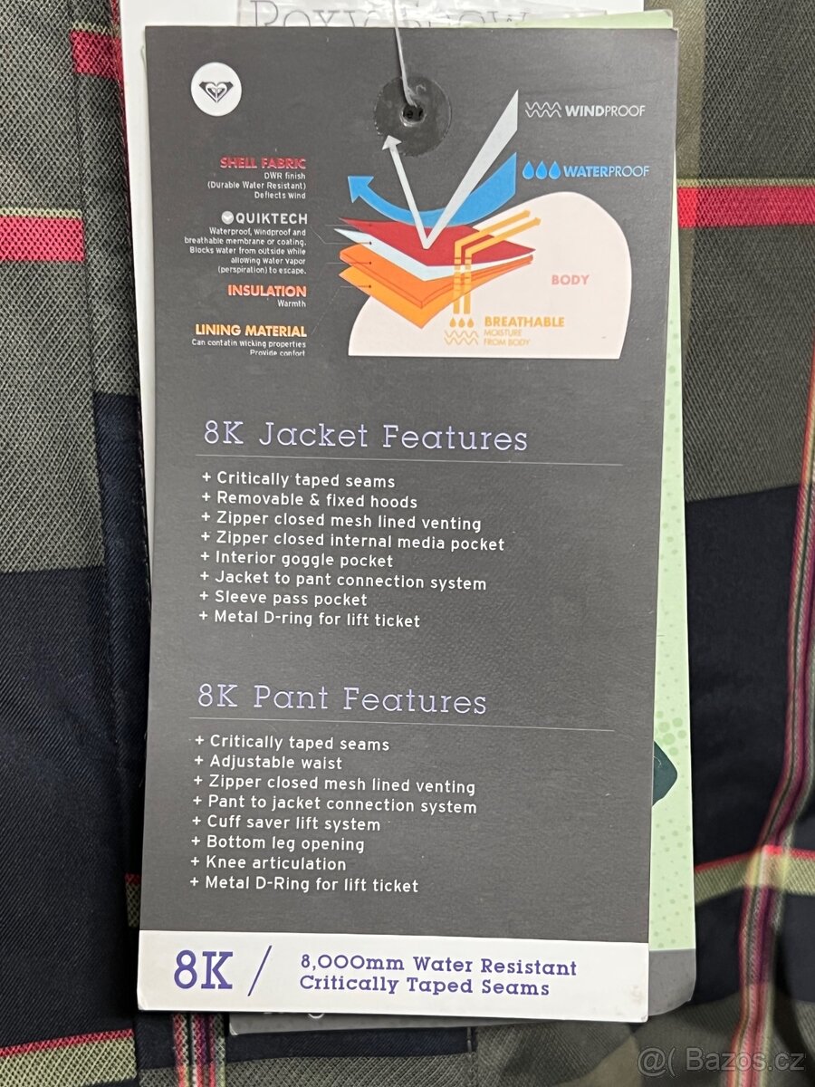 SKVĚLÁ dámská lyžařská BUNDA ROXY za TOP CENU - 9