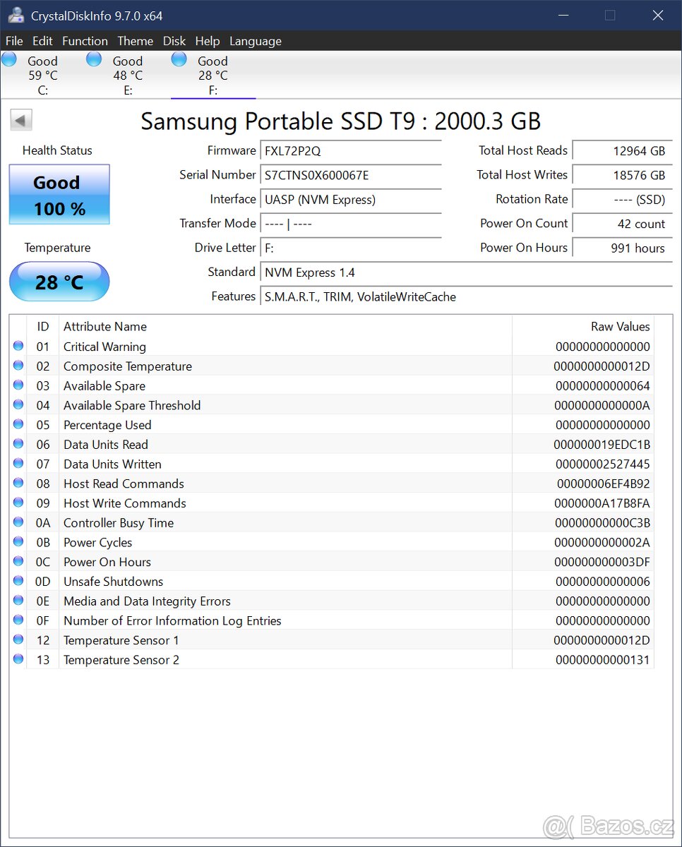 Samsung Portable SSD T9 2TB, 25% sleva, disk, externi - 9